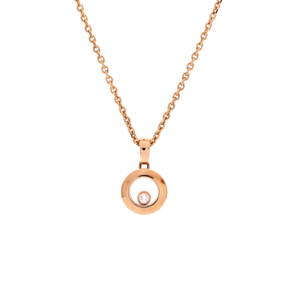 Chopard Happy Diamonds Round Pendant Necklace
